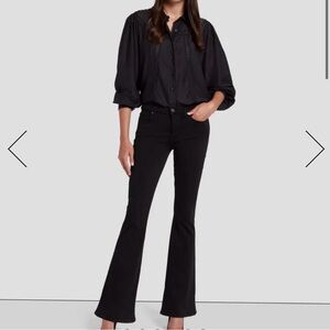 7 for all Mankind flare leg black denim 26
